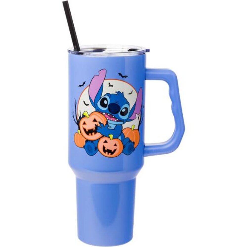 Silver Buffalo Disney Lilo and Stitch Halloweenβ Spooky Pumpkin Jack-O-Lantern